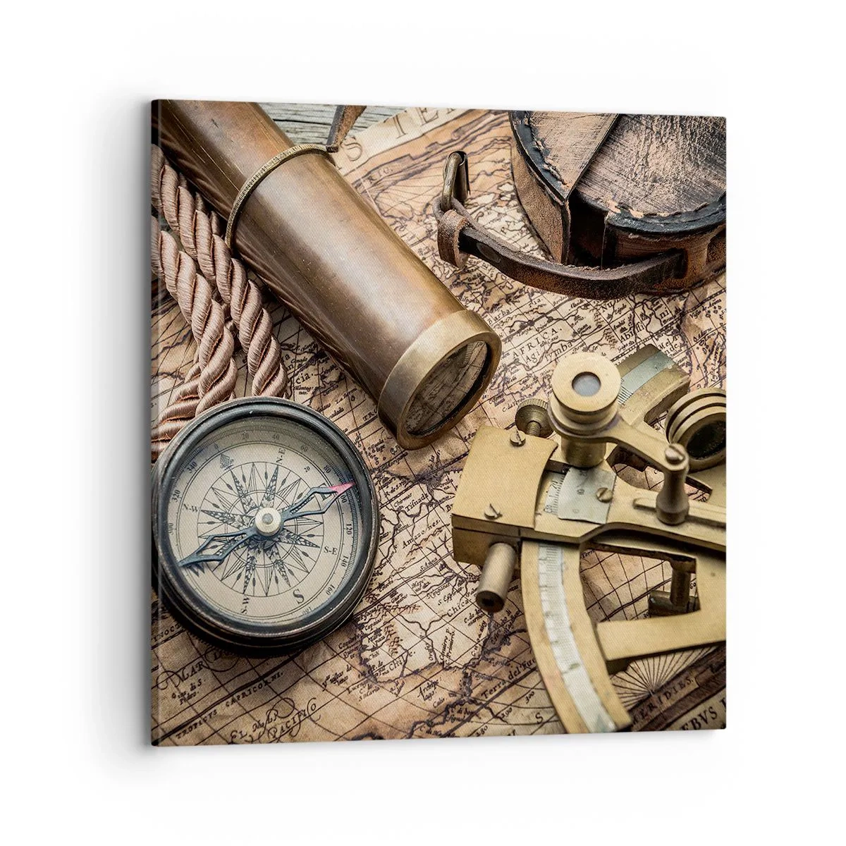 Vászonkép - Állítson be egy irányt - 70x70 cm