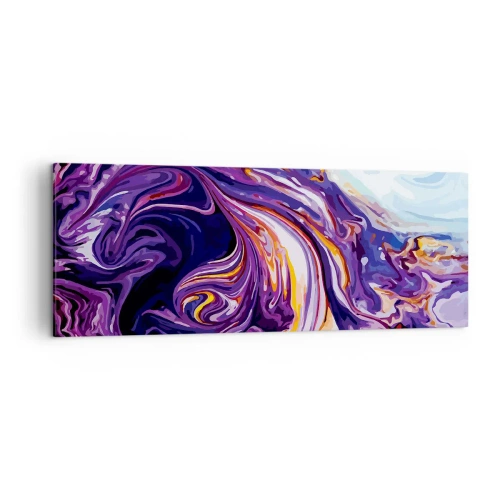 Vászonkép - A tér behajtása lila színben - 140x50 cm