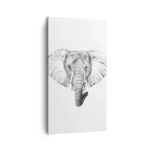 Vászonkép - "Volt egy elefánt, akkora, mint egy - elefánt” - 45x80 cm