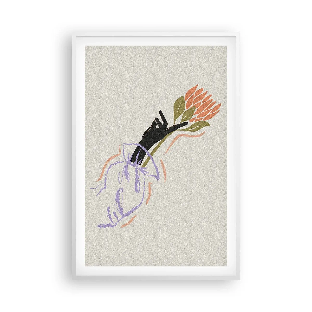 Poszter fekete keretben - Egy testvéri érintés - 61x91 cm