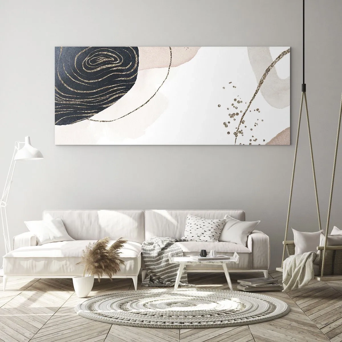 Üveg kép - Minden folyik - 100x40 cm