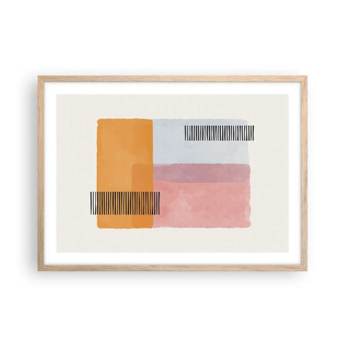 Poszter világos tölgy keretben - Saroktól sarokig - 70x50 cm