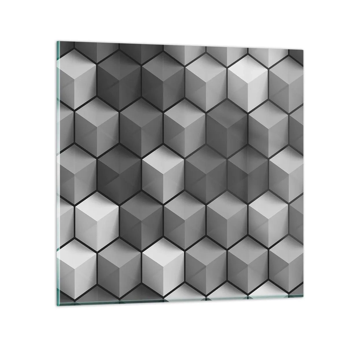 Üveg kép - Kubista kirakós - 60x60 cm