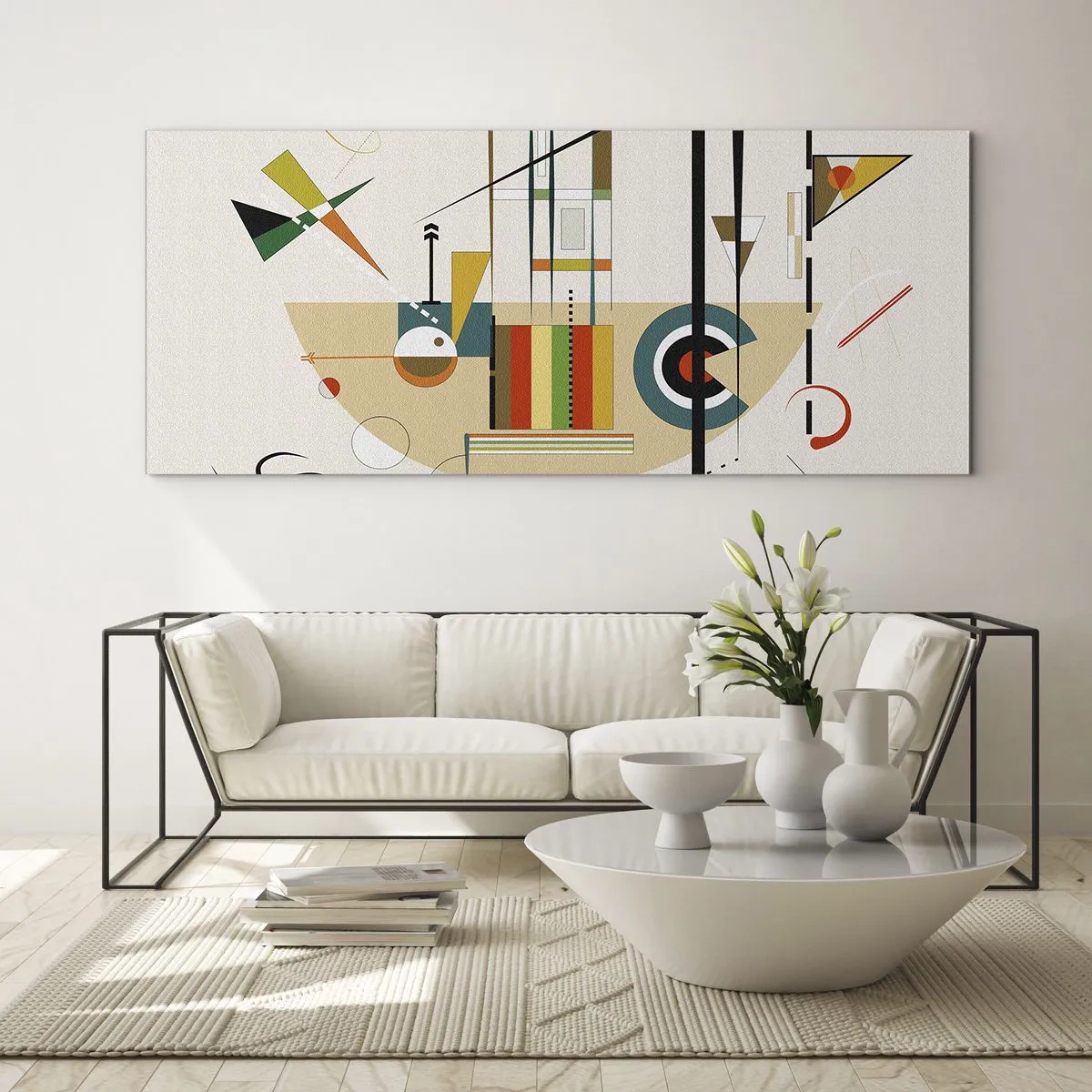 Üveg kép - És nevet a világ - 100x40 cm