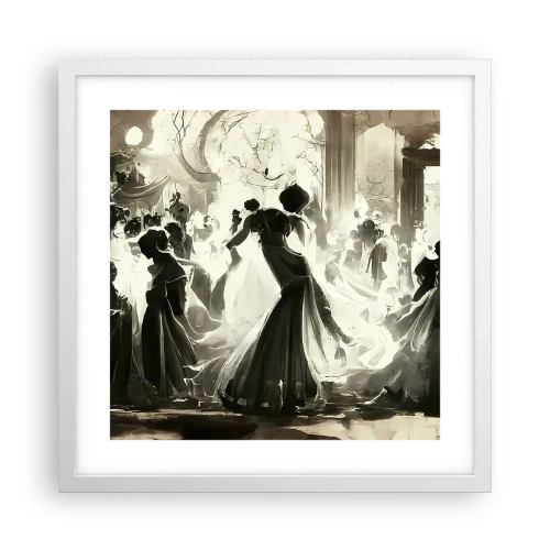 Poszter fekete keretben - Nagy álarcosbál - 40x40 cm