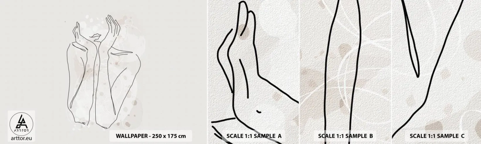 Fotótapéta Minta Standard Eco - Várva-várt pillanat - Grafika, Nő, Darab - 100x30 cm