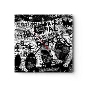 Falióra, Óra - Gazdag utcavilág - 30x30 cm