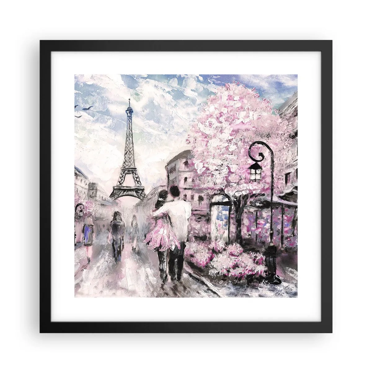 Poszter fehér keretben - Ha szerelmesnek lenni, akkor a... - 40x40 cm