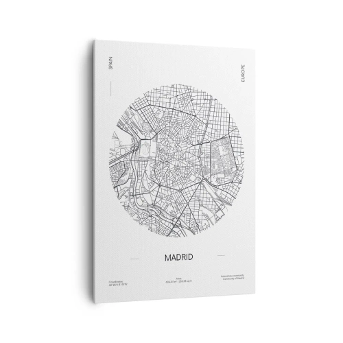 Vászonkép - Madrid anatómiája - 70x100 cm