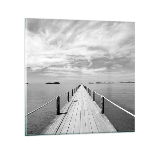 Üveg kép - Talán egy kirándulás... - 30x30 cm