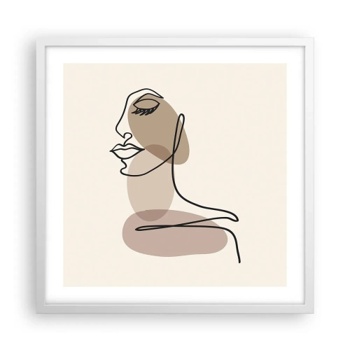 Poszter fekete keretben - Egy bizonyos szépségvonal - 50x50 cm
