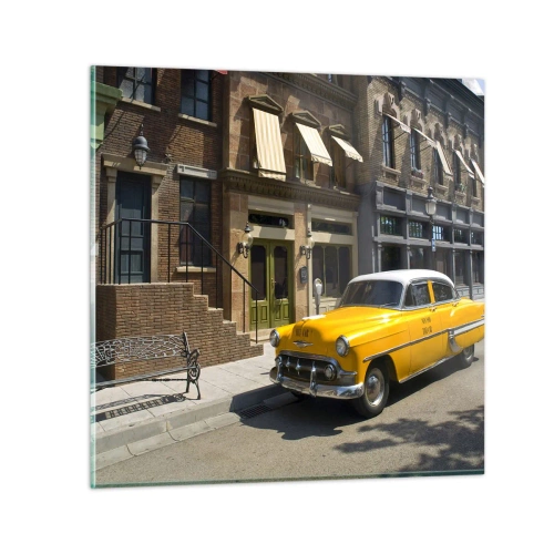 Üveg kép - Nagyon régen Amerikában - 60x60 cm