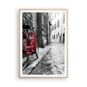 Poszter világos tölgy keretben - Az igazi gyönyör nem öregszik - 70x100 cm