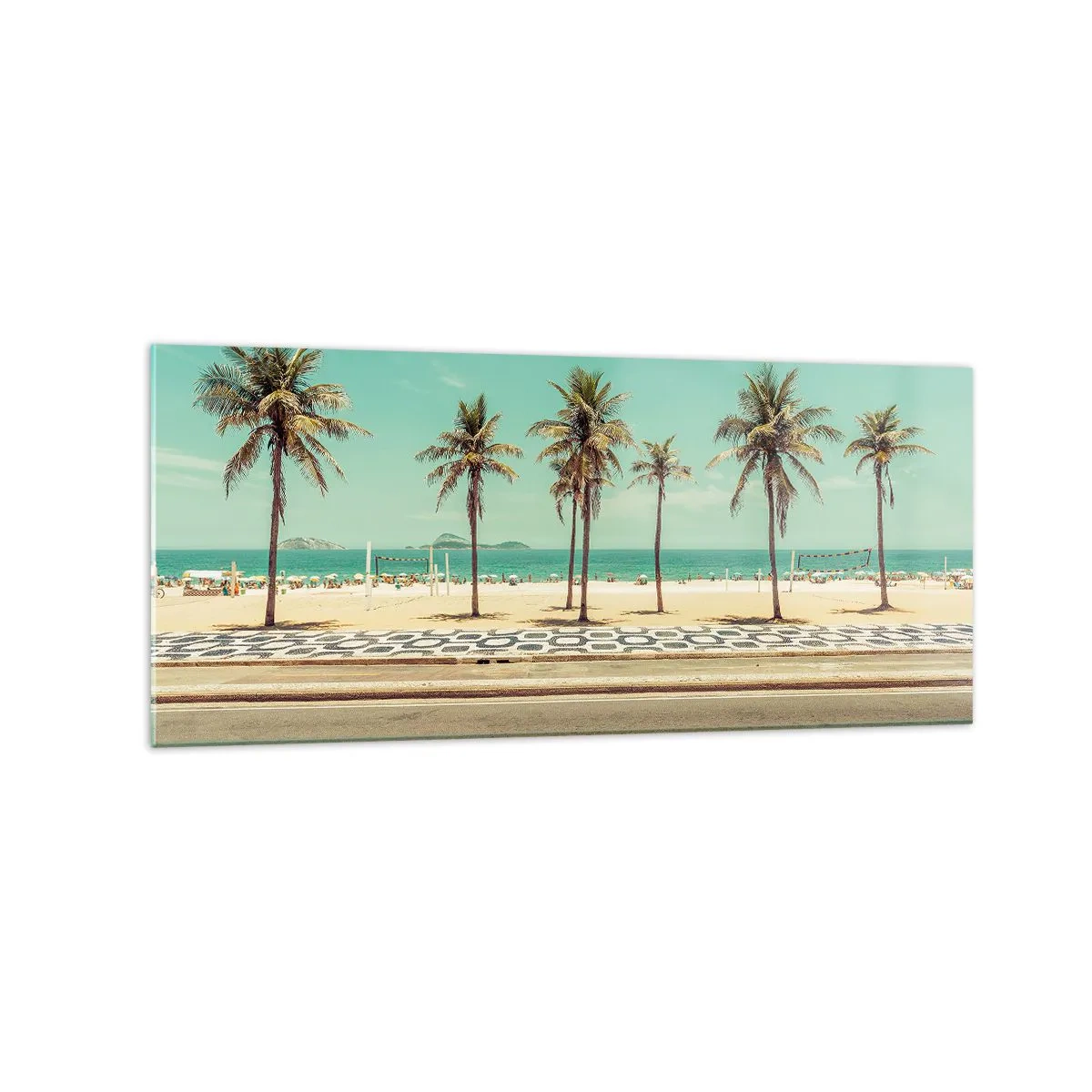 Üveg kép - A tengerparton - 120x50 cm