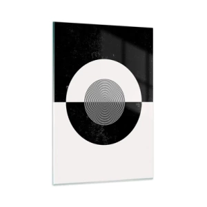 Üveg kép - Harmónia fekete-fehérben - 80x120 cm