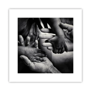 Poszter - Embernek lenni - 30x30 cm