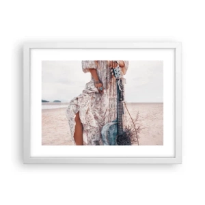 Poszter fekete keretben - Hippik az úton - 40x30 cm