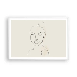 Poszter fekete keretben - Az érzékiség körvonala - 100x70 cm