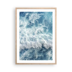 Poszter világos tölgy keretben - Vidáman és ugrálva - 50x70 cm