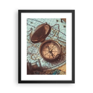 Poszter fehér keretben - A kalandvágynak - 30x40 cm