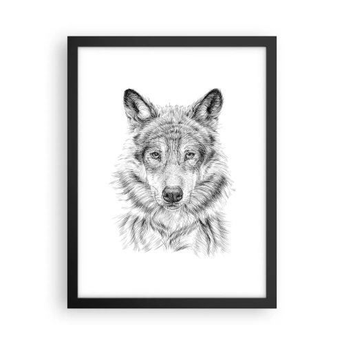 Poszter fehér keretben - Született vezető - 30x40 cm