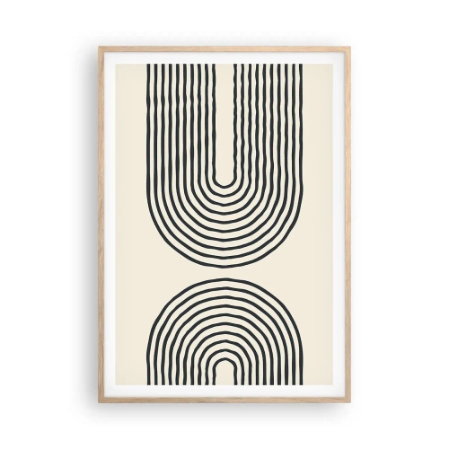 Poszter világos tölgy keretben - Bármelyik percben ... - 70x100 cm