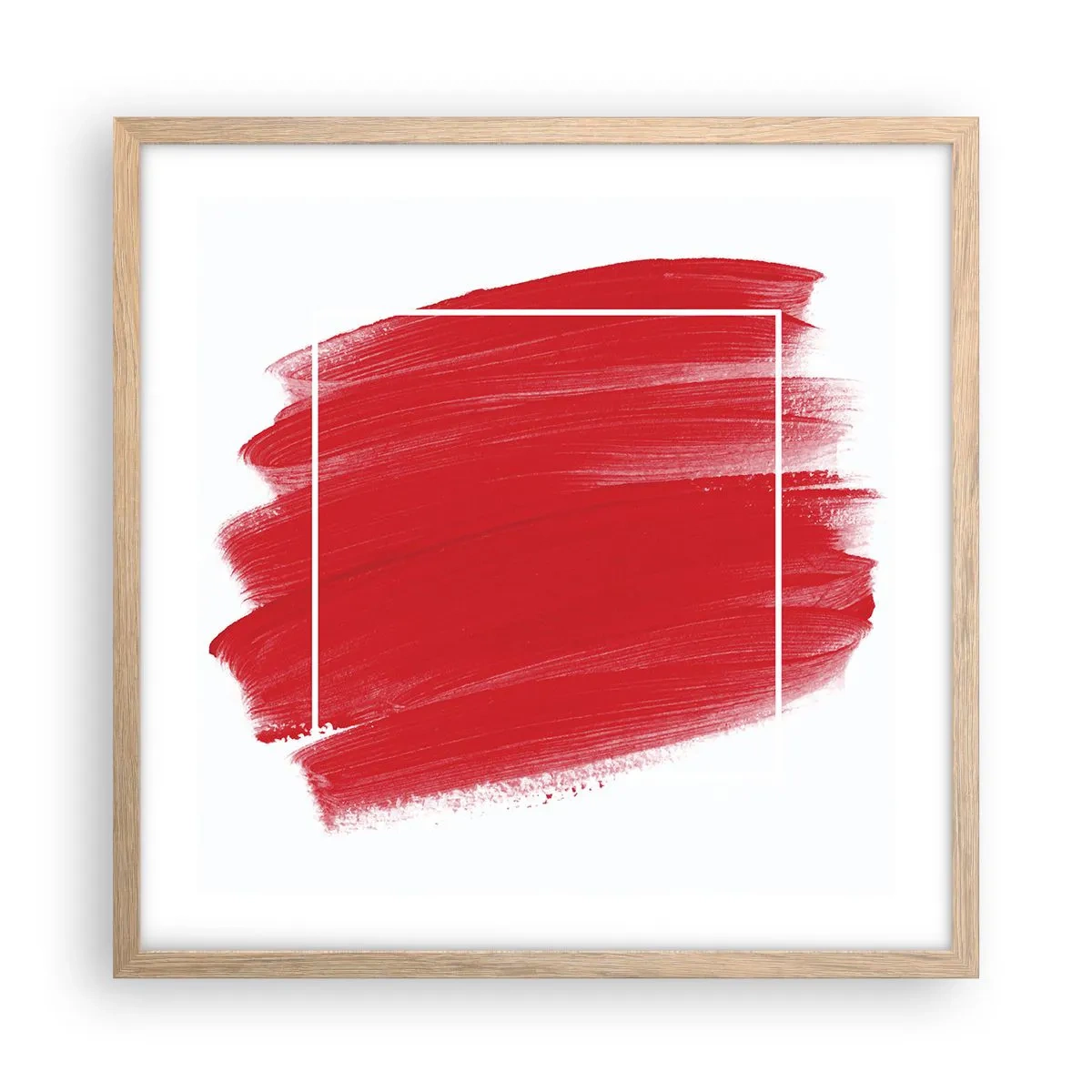 Poszter világos tölgy keretben - A kereten kívül - 50x50 cm