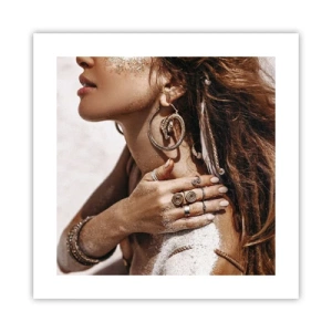 Poszter - Az érintetlen tengerpart királynője - 40x40 cm