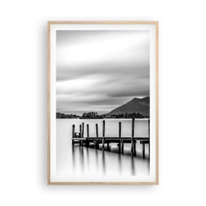 Poszter világos tölgy keretben - Szelídség és erő - 61x91 cm