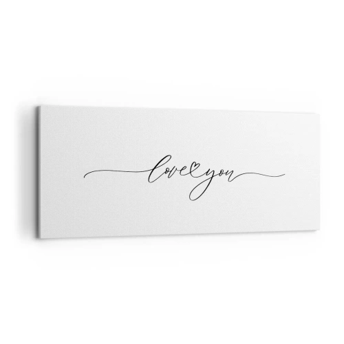 Vászonkép - Fekete fehéren - 100x40 cm