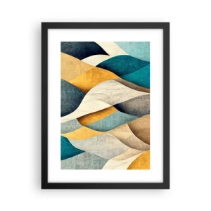 Poszter fehér keretben - Ritmus és hullámzás - 30x40 cm