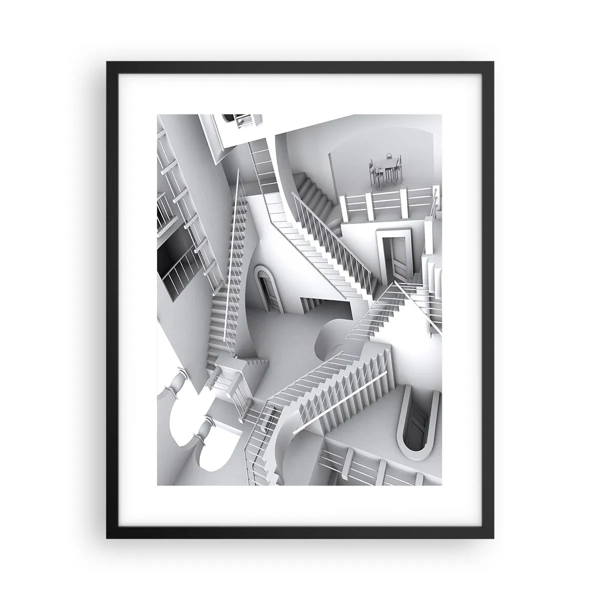 Poszter fehér keretben - A tér paradoxonjai - 40x50 cm