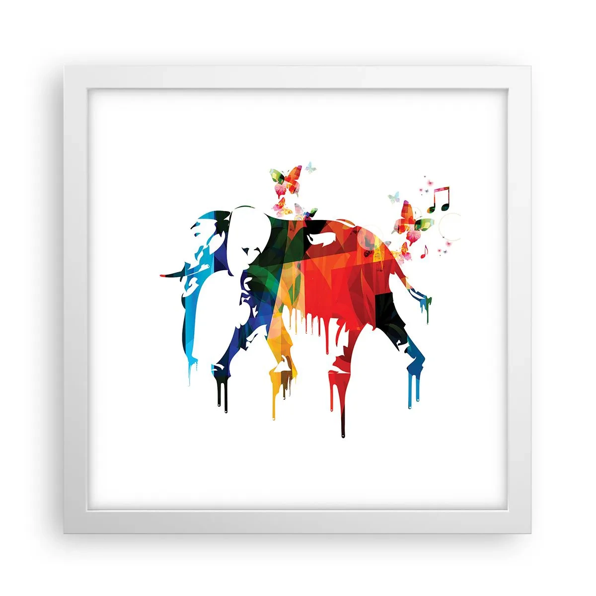 Poszter fekete keretben - Bárki tud táncolni - 30x30 cm