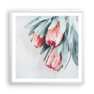 Poszter fekete keretben - Szégyellve saját szépségüket - 60x60 cm