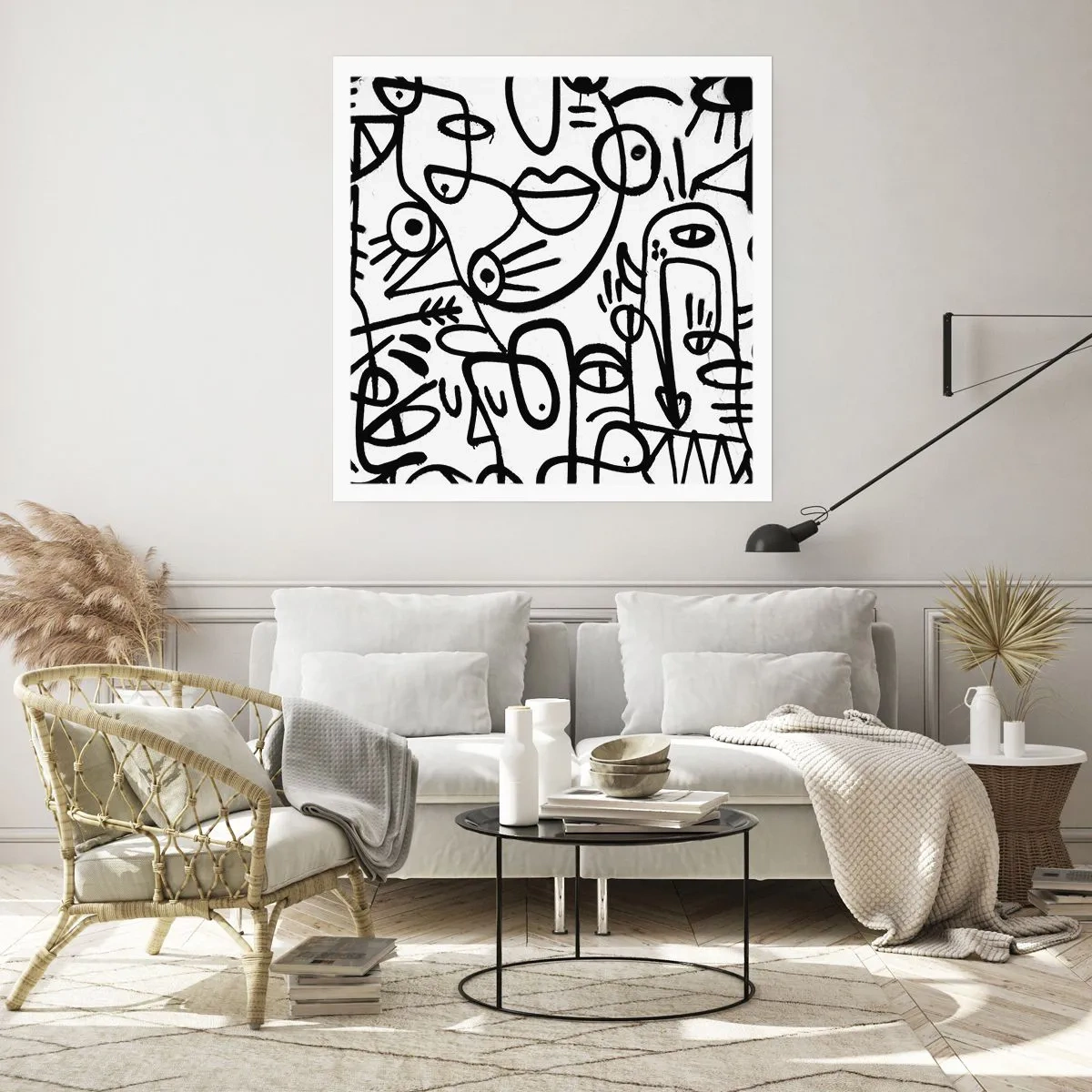 Poszter - Arcok és délibábok - 40x40 cm