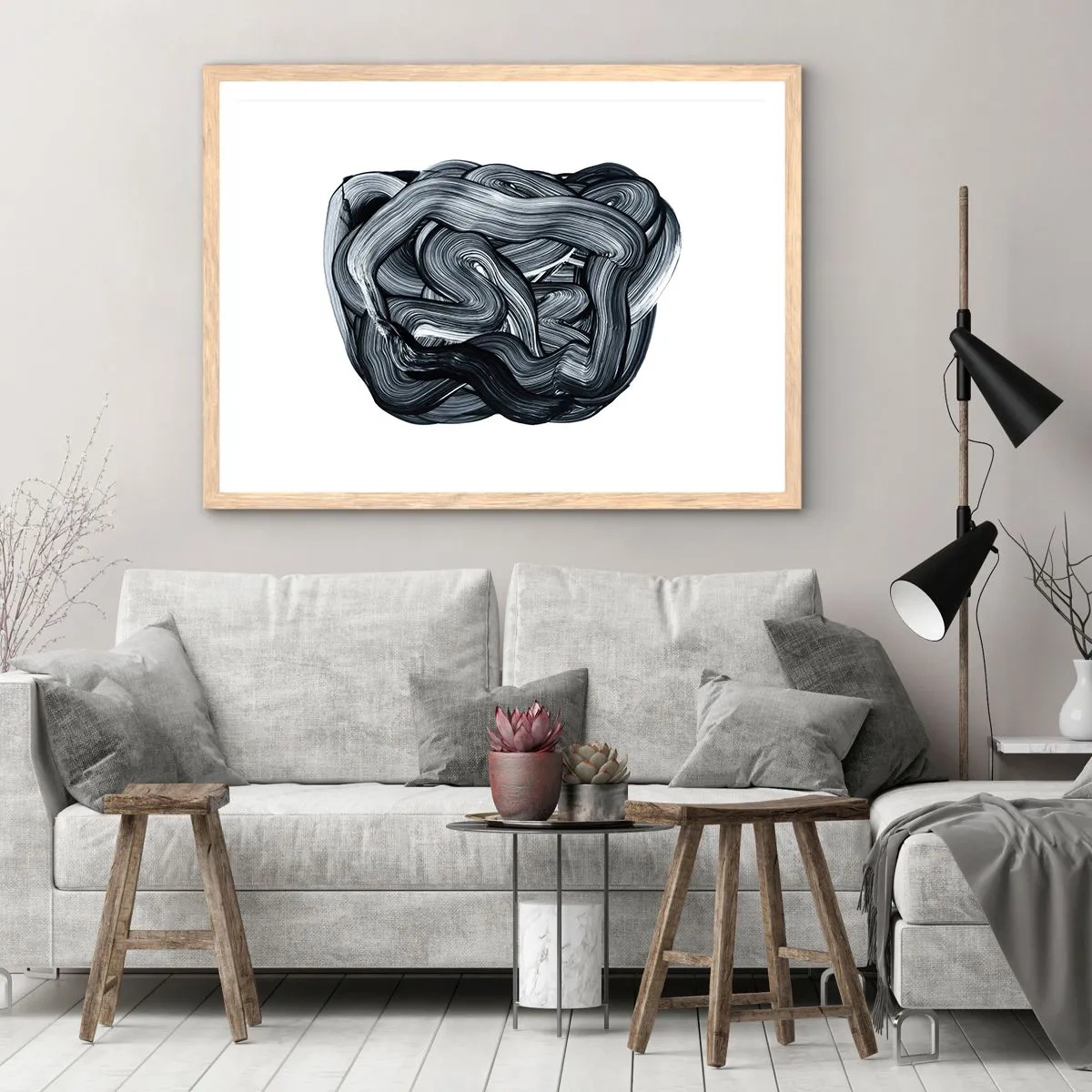 Poszter világos tölgy keretben - Ez nem olyan egyszerű - 100x70 cm