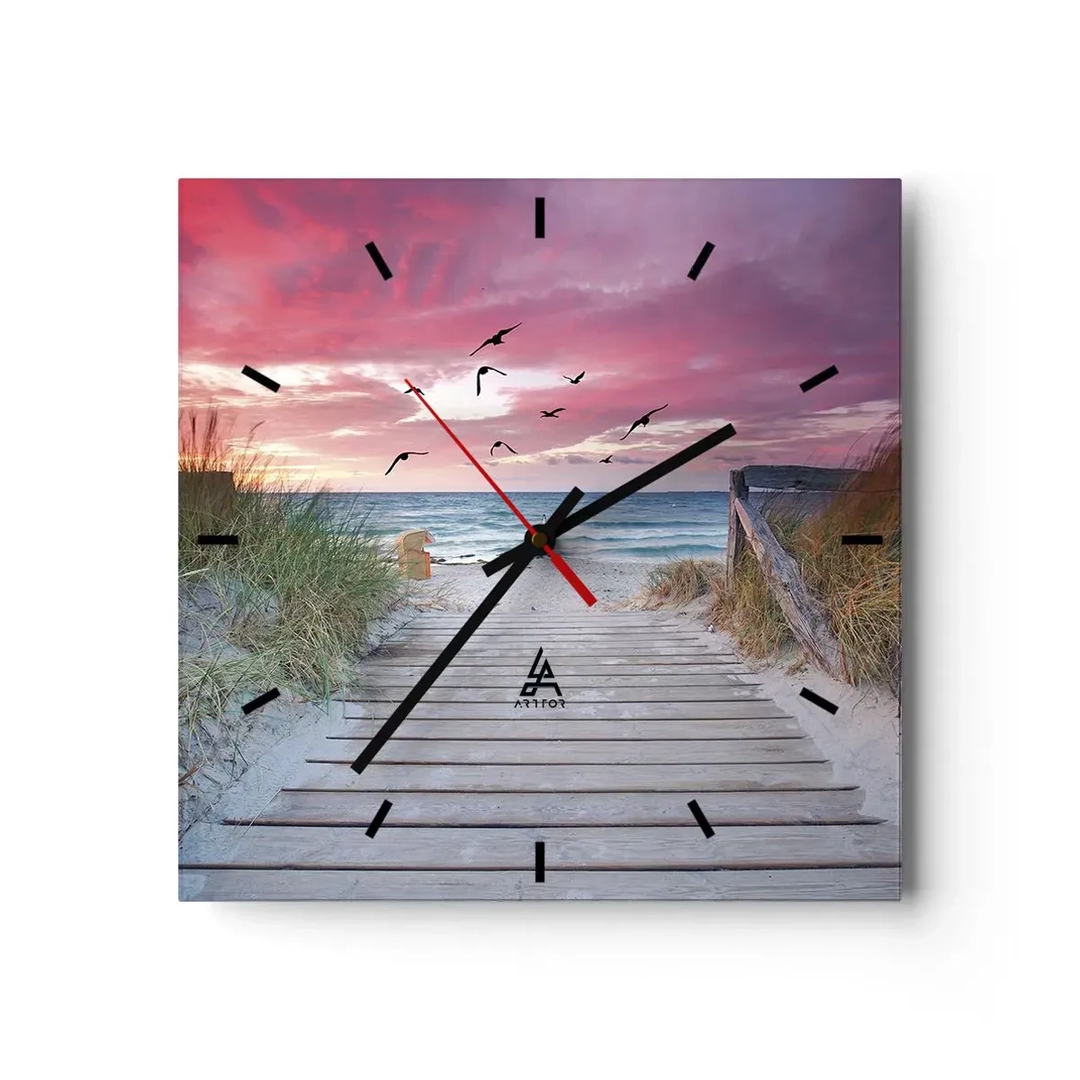 Falióra, Óra - Balti impresszió - 30x30 cm