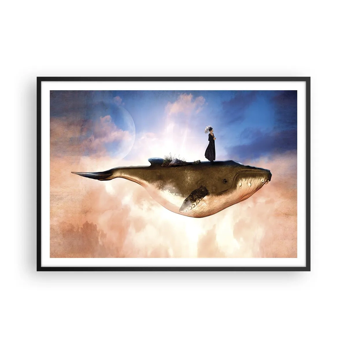Poszter fehér keretben - Legeslegreálisabb utazás - 100x70 cm