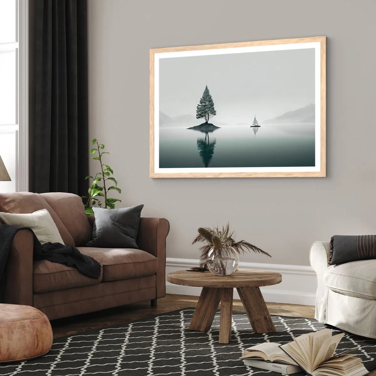 Poszter világos tölgy keretben - Egy álom - 91x61 cm