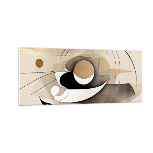 Üveg kép - Kompozíció: a dolgok lényege - 100x40 cm