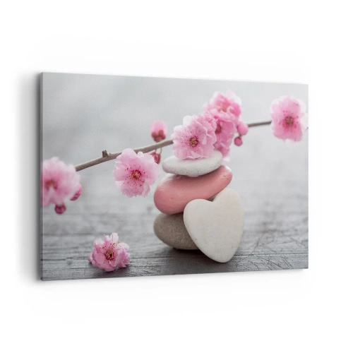 Vászonkép - Boldogság a cseresznyevirággal - 100x70 cm