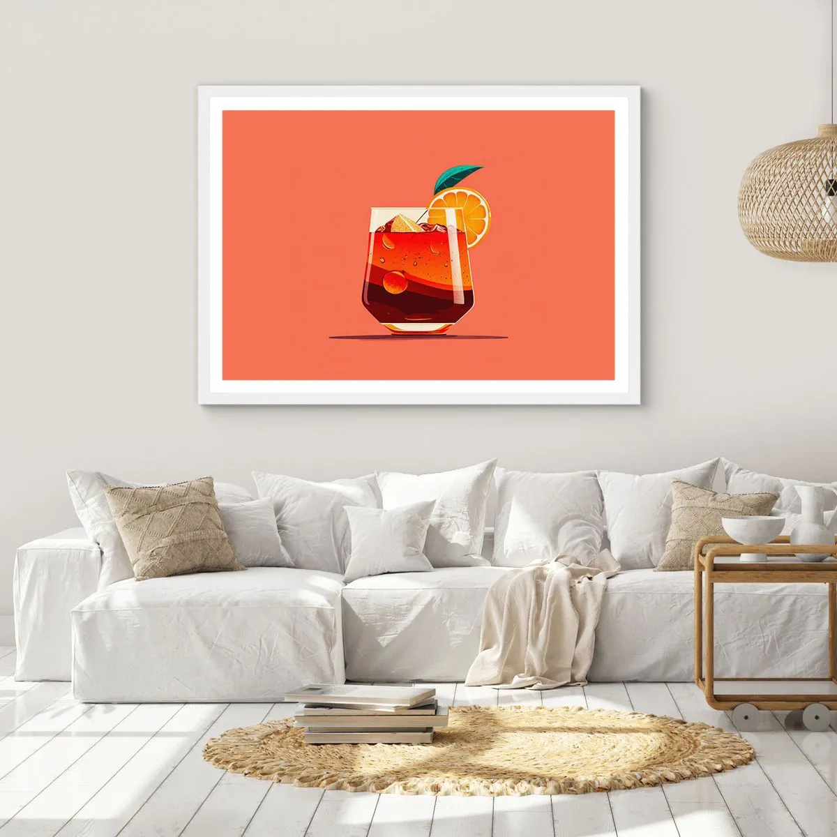 Poszter fekete keretben - Nyári felfrissülés - 40x30 cm