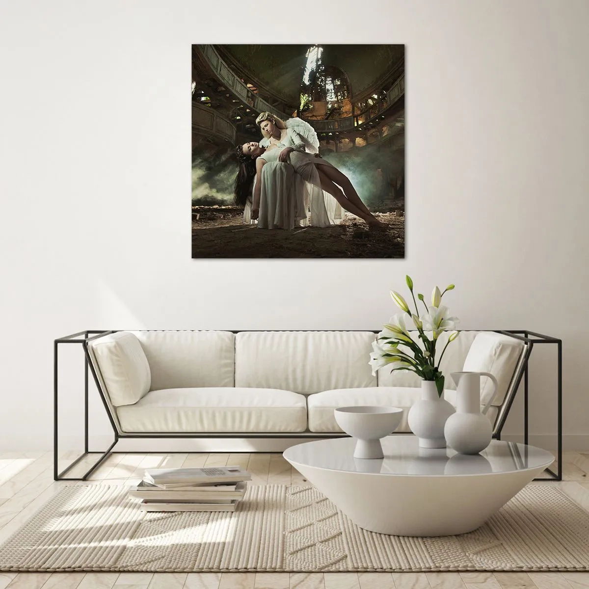 Üveg kép - A régi színház szelleme - 60x60 cm