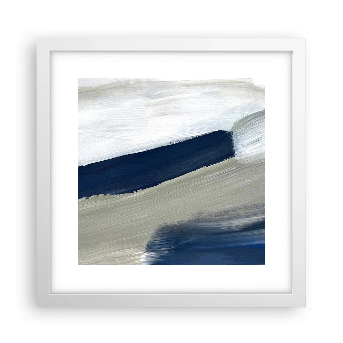 Poszter fekete keretben - Találkozás a fehérrel - 30x30 cm