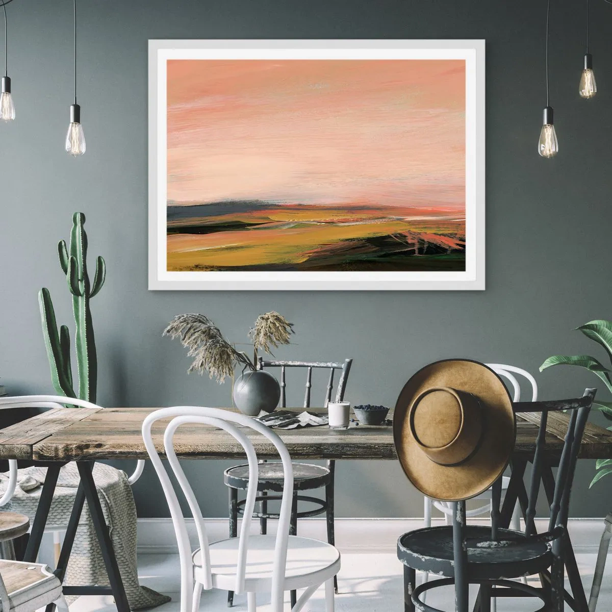 Poszter fekete keretben - Rózsaszínben - 50x40 cm