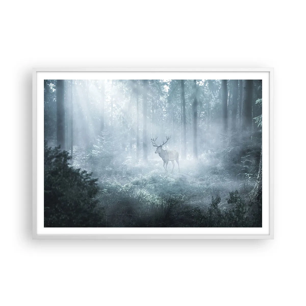 Poszter fekete keretben - Reggeli birtokellenőrzés - 100x70 cm