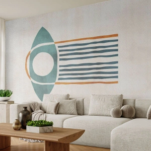 Fotótapéta Premium Sand - Jelek és rituálék - Boho, Szem, Minimalizmus - 450x315 cm