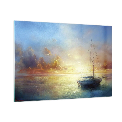 Üveg kép - Egy arany öbölben - 100x70 cm