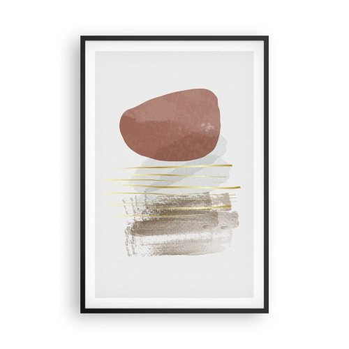 Poszter fehér keretben - Absztrakt oszlopsor - 61x91 cm