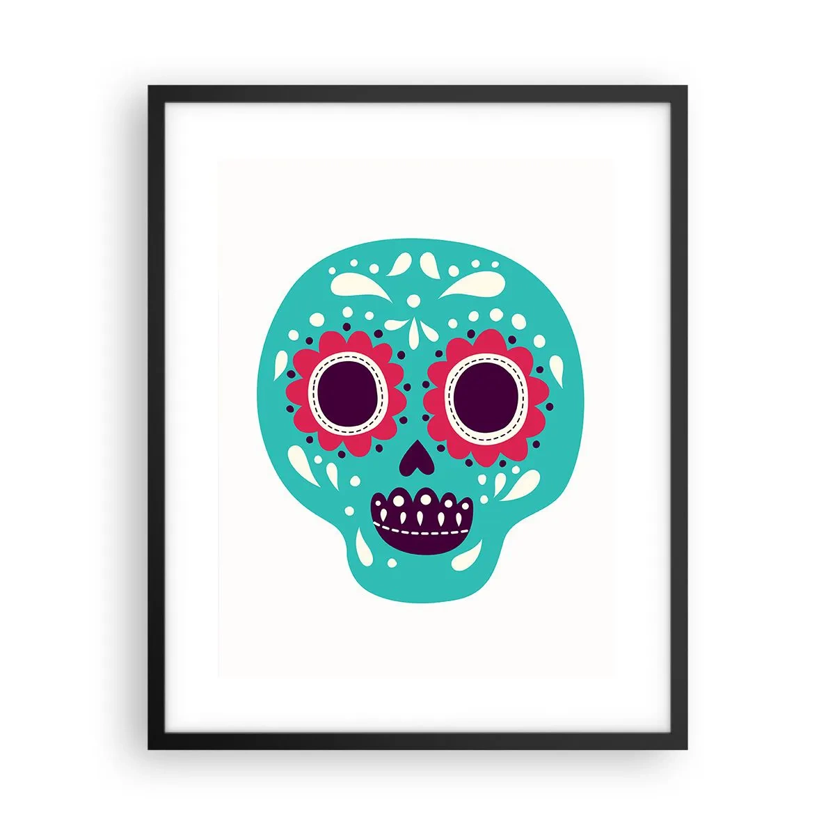 Poszter fehér keretben - Az élet - szórakozás a halálig - 40x50 cm